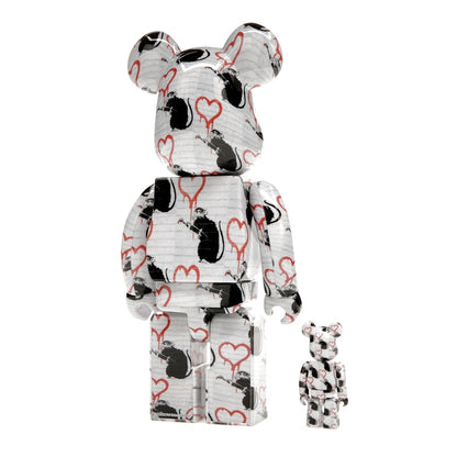 Bearbrick Love Rat 100% & 400% Set