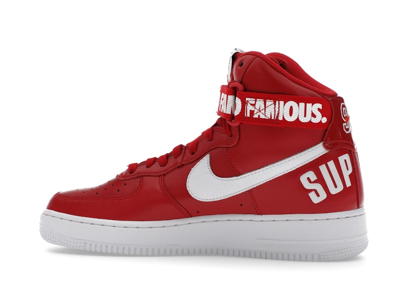 Nike Air Force 1 High Supreme World Famous Red