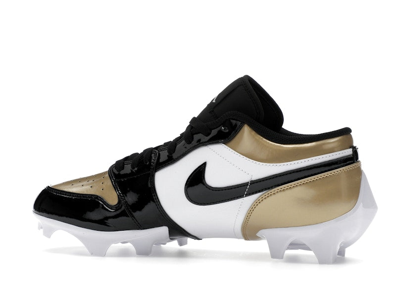 Jordan 1 Low TD Cleat Patent Gold Toe