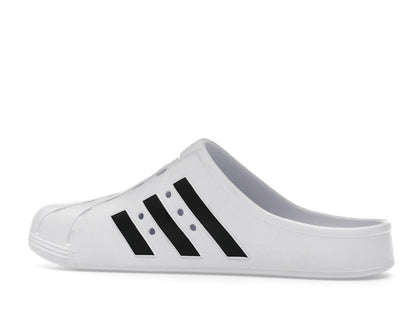 adidas Adilette Clog White Black