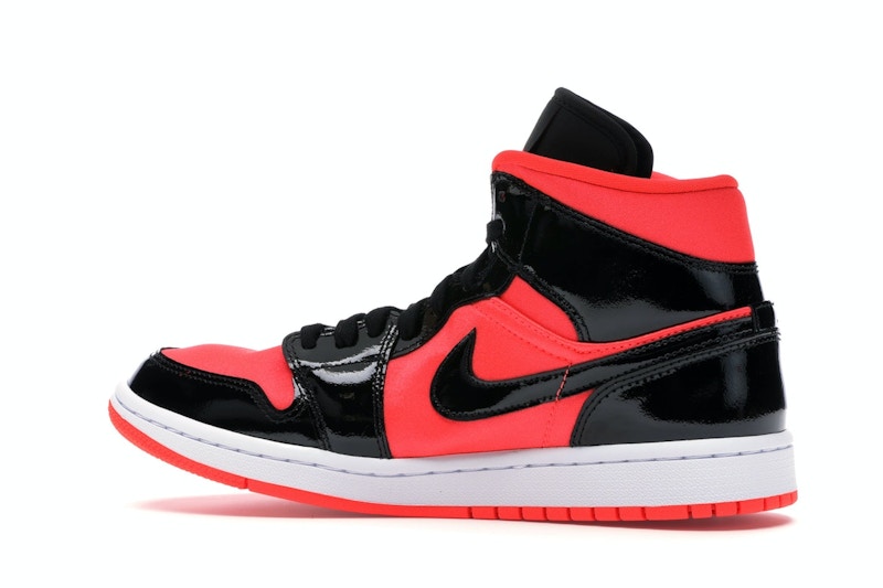 Jordan 1 Mid Hot Punch Black (Women's)