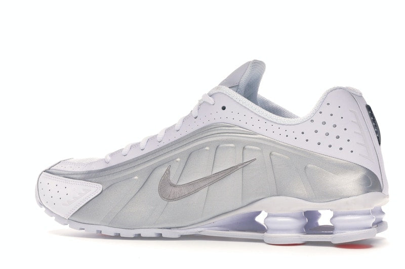 Nike Shox R4 White Metallic Silver