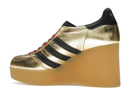 adidas x Gucci Gazelle Wedge Gold Metallic Black (Women's)