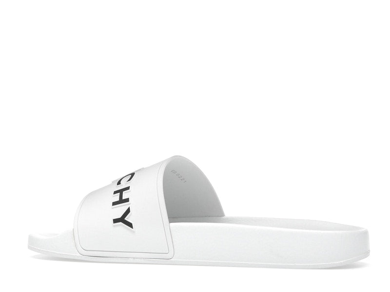 Givenchy Paris Flat Sandals White Black