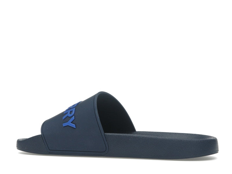 Burberry Embossed Logo Slide Blue