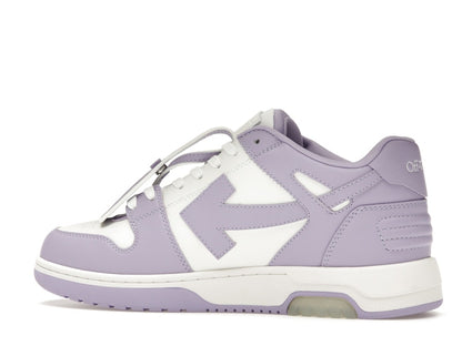 OFF-WHITE Out Of Office Calf Leather White Lilac