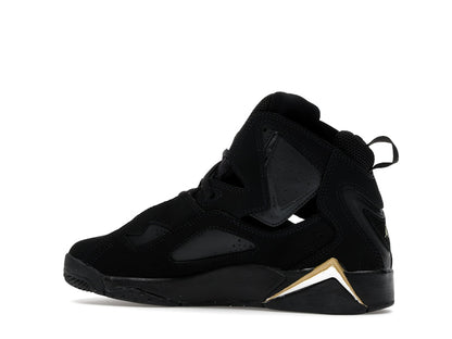 Jordan True Flight Black Metallic Gold White (GS)