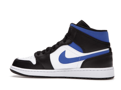 Jordan 1 Mid White Black Racer Blue