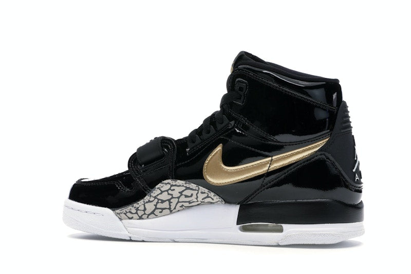 Jordan Legacy 312 Black Gold Patent (GS)