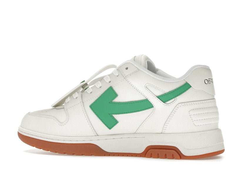 OFF-WHITE Out Of Office OOO Low Tops White Bright Green Brick Red