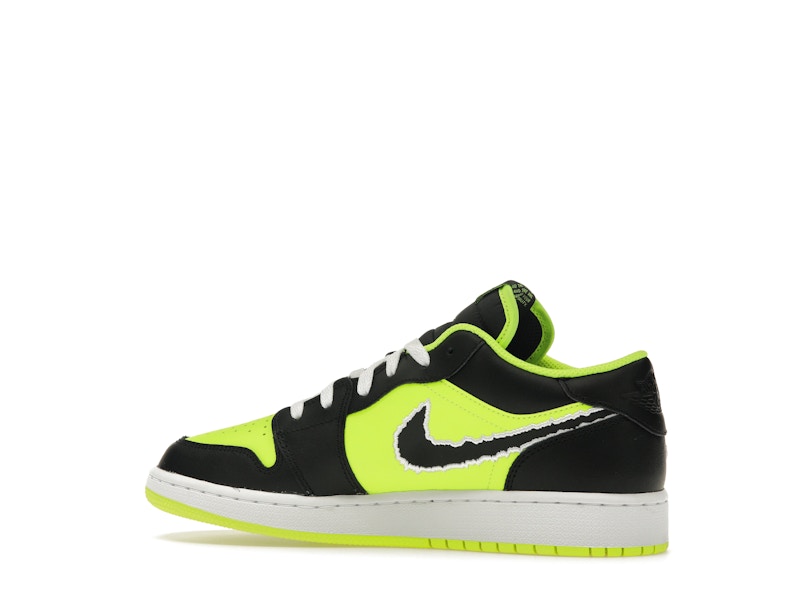 Jordan 1 Low SE Black Cat Volt (GS)