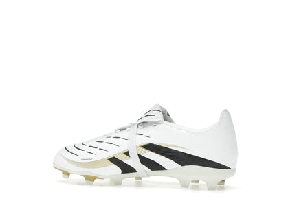 adidas Predator League Fold-Over Tongue FG/MG Cloud White Core Black Gold Metallic (GS)