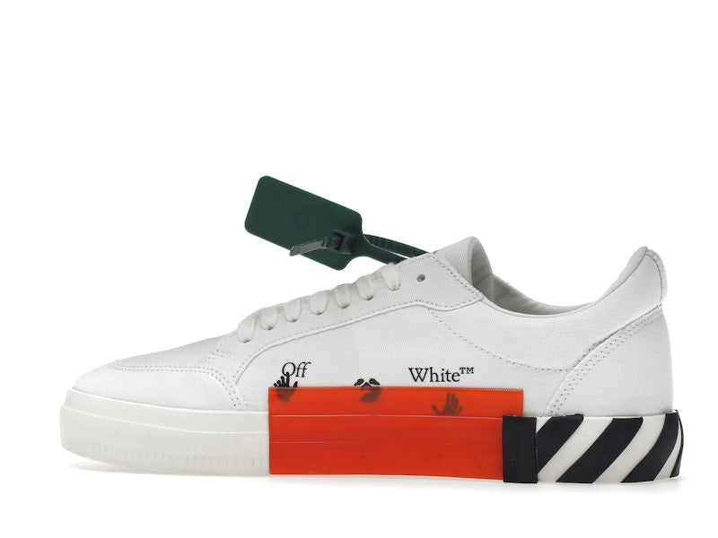 OFF-WHITE Vulc Low Canvas White Red Arrow Black