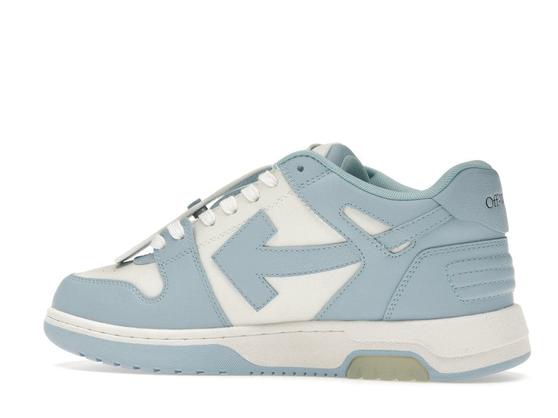 OFF-WHITE OOO Low Out Of Office Calf Leather White Light Blue