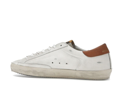 Golden Goose Super-Star White Grey Brown Heel Tab
