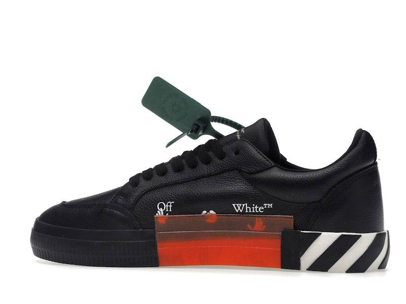 OFF-WHITE Vulc Low Leather Black White SS22