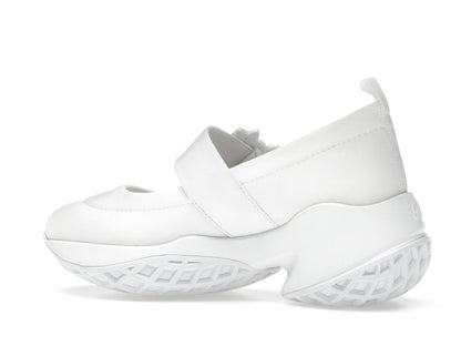 Roger Vivier Viv' Run Babies White Crystal Buckle (Women's)