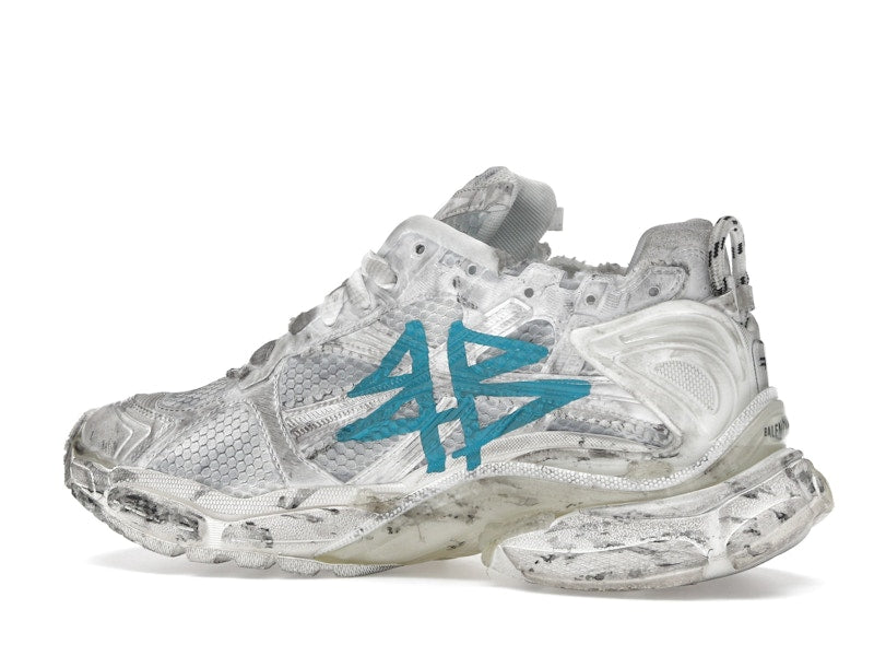 Balenciaga Runner Graffiti White Blue