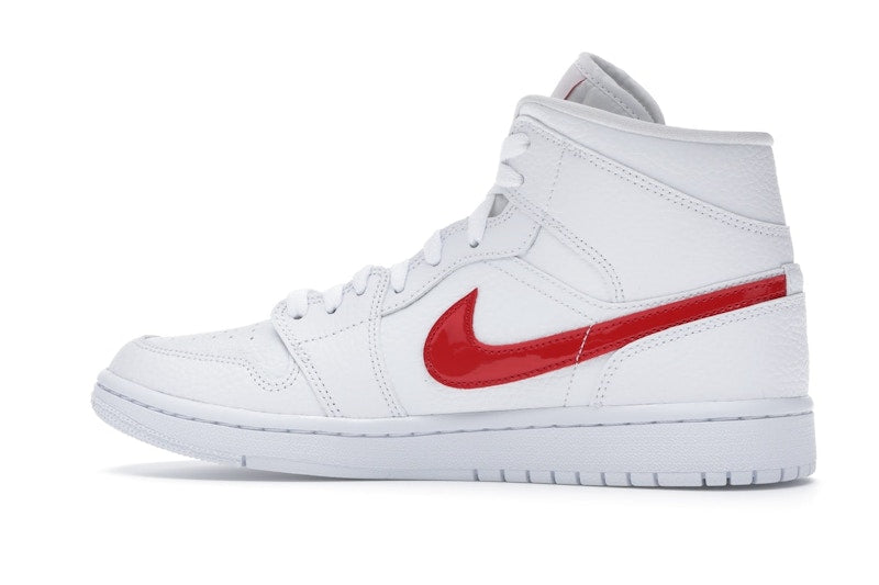 Jordan 1 Mid White University Red (Women's)
