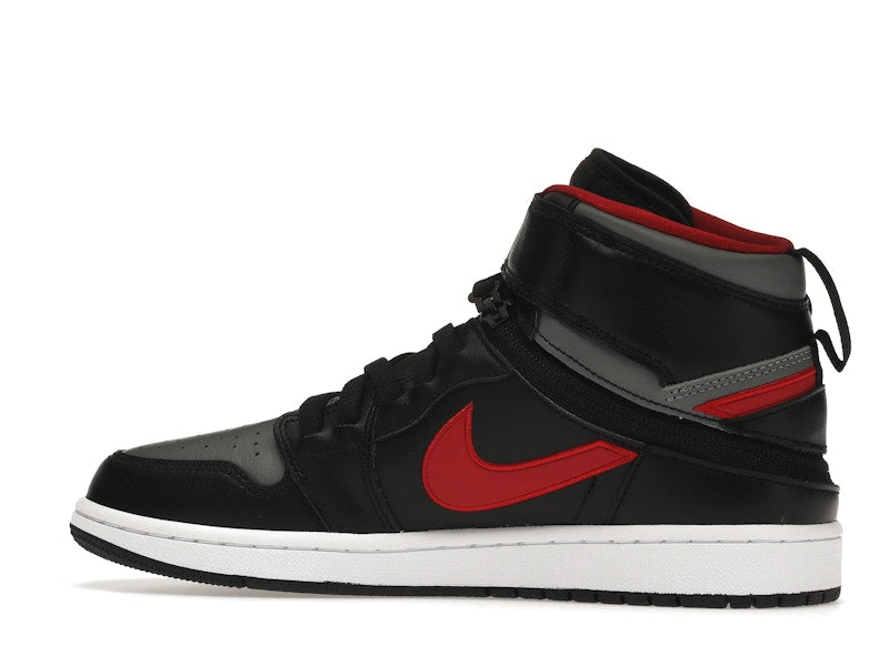 Jordan 1 High FlyEase Black Gym Red Smoke Grey