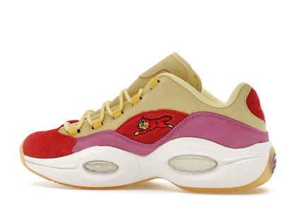 Reebok Question Low BBC Ice Cream Running Dog Yellow Red