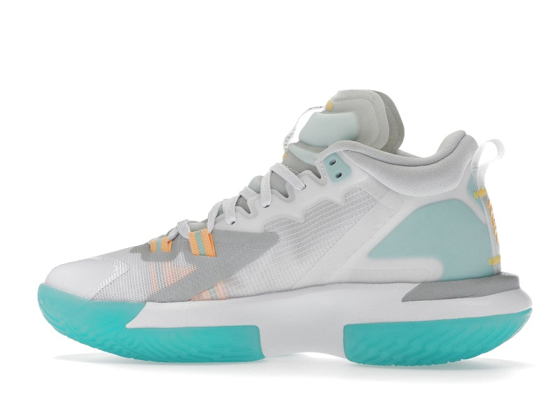 Jordan Zion 1 White Dynamic Turquoise