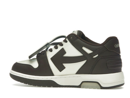 OFF-WHITE Out Of Office "OOO" Low Tops Chocolate Cream