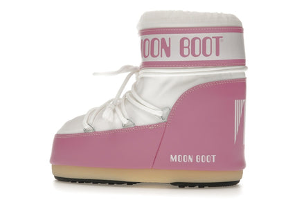 Moon Boot Icon Nylon Low Boot Pink White