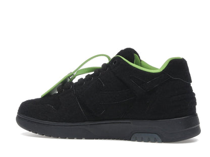 OFF-WHITE Out Of Office "OOO" Low Tops Black Green Wool