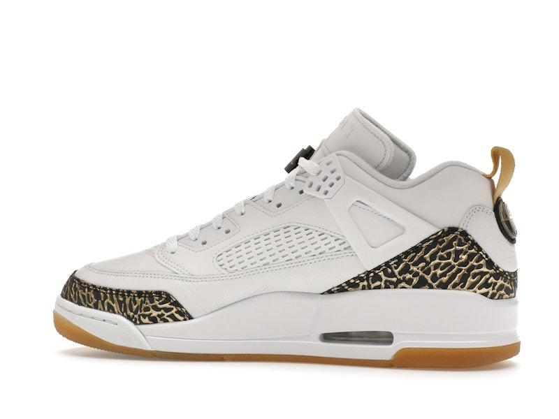 Jordan Spizike Low White Metallic Gold