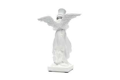 Banksy Bucket On Head Figure White