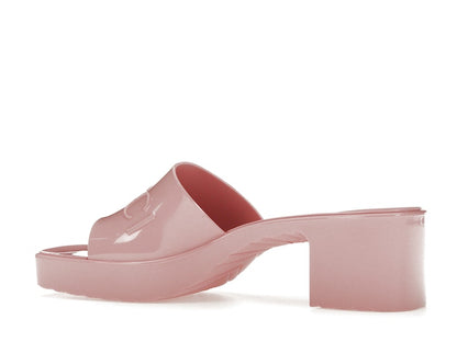 Gucci 60mm Slide Sandal Pink Rubber