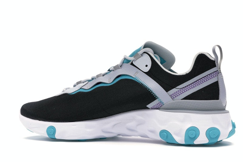 Nike React Element 55 Black Pure Platinum Teal Nebula