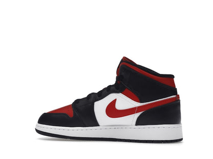 Air Jordan 1 Mid Black Fire Red (GS)
