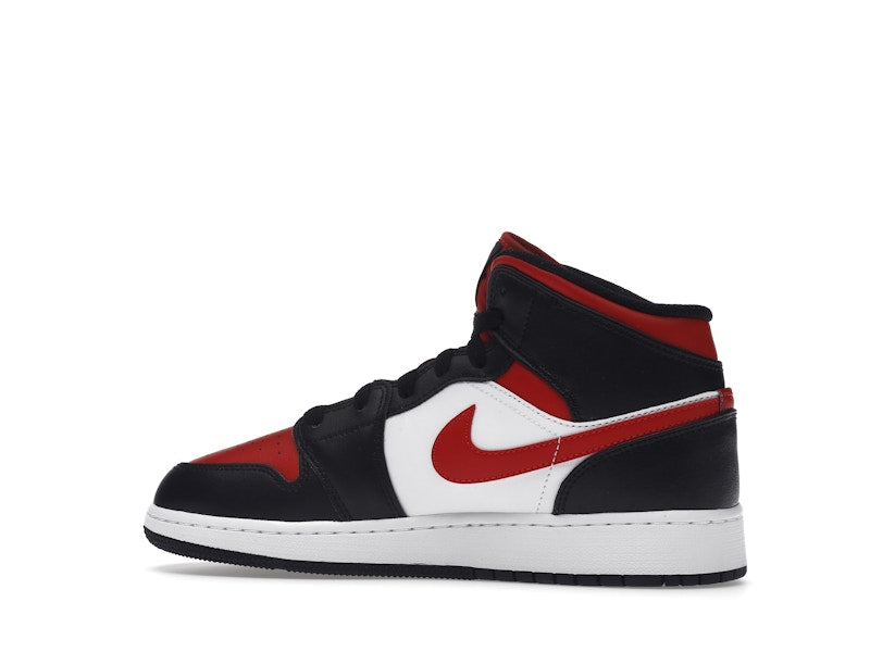 Air Jordan 1 Mid Black Fire Red (GS)