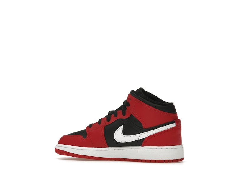 Jordan 1 Mid Gym Red Black White (GS)