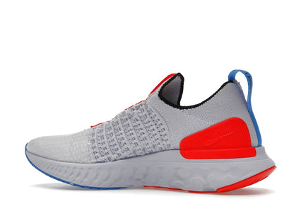 Nike React Phantom Run Flyknit 2 Football Grey Bright Crimson (Women's)