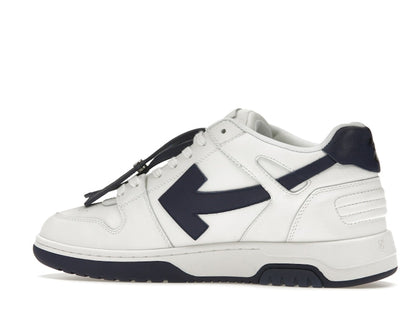 OFF-WHITE Out Of Office OOO Low Tops White Navy Blue
