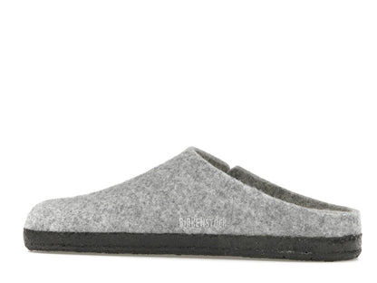 Birkenstock Zermatt Shearling Clog Wool Felt Light Gray