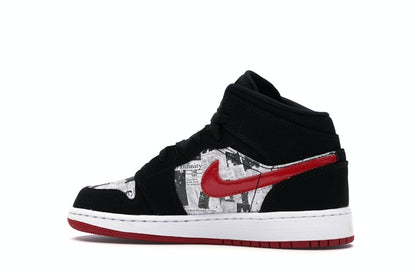 Jordan 1 Mid Newspaper Air Times (GS)