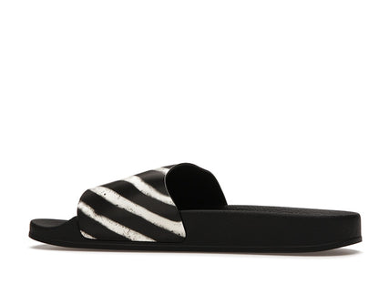 Off-White Spray Stripes Slides Black