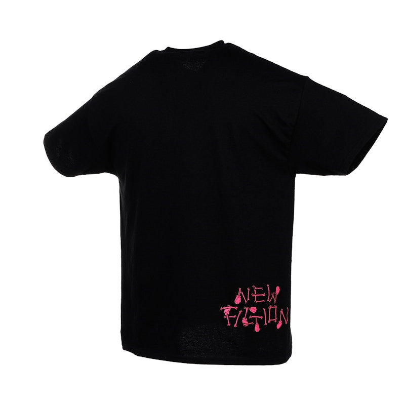 KAWS SKELETON NEW FICTION T-shirt Pink