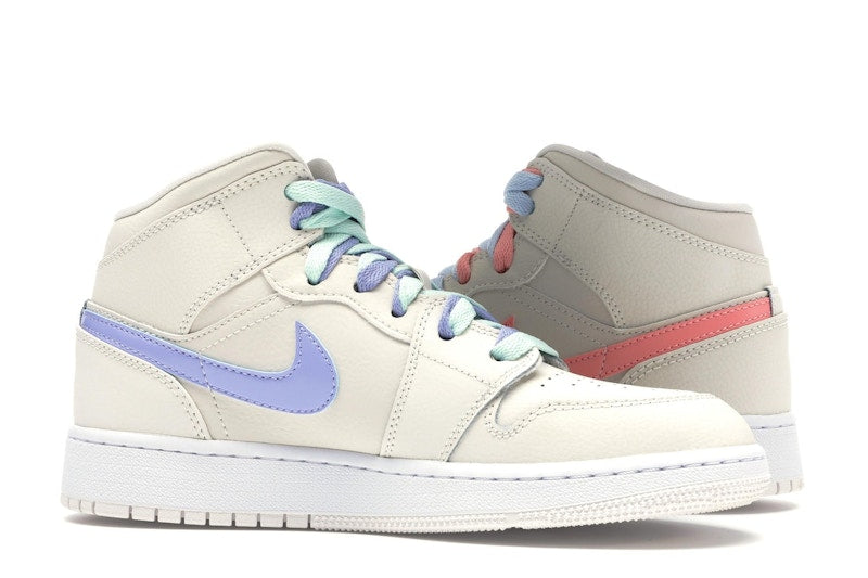 Jordan 1 Mid Multi-Color Swoosh Phantom (GS)