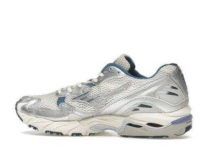 Mizuno Wave Rider 10 White Silver Blue