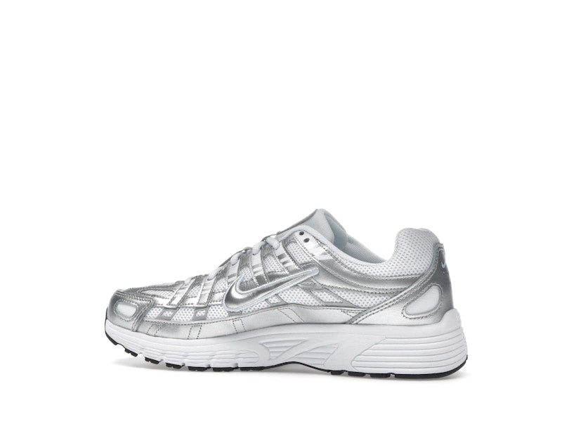 Nike P-6000 White Metallic Silver (GS)