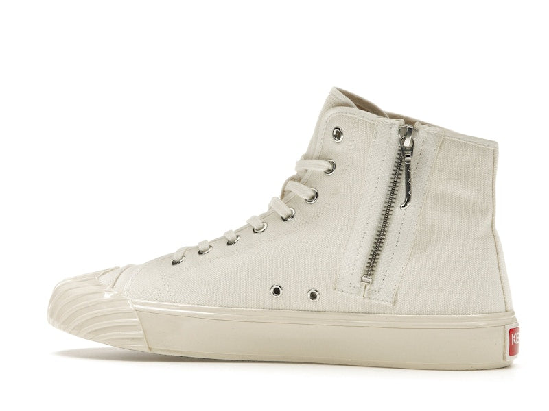 Kenzo School High Top Trainers Tiger Sole Off White