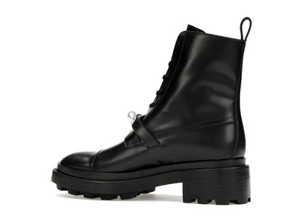 Hermes Funk Ankle Boot Noir Calfskin Leather