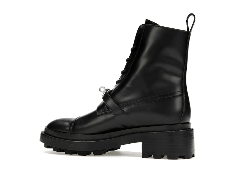 Hermes Funk Ankle Boot Noir Calfskin Leather