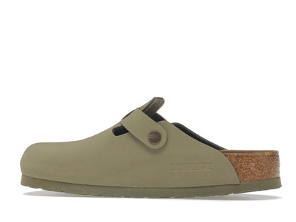 Birkenstock Boston Vegan Birkibuc Khaki