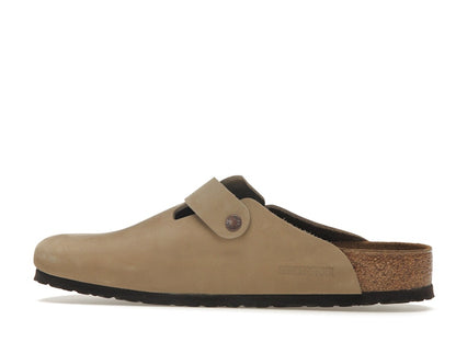 Birkenstock Boston Oiled Leather Tobacco Brown